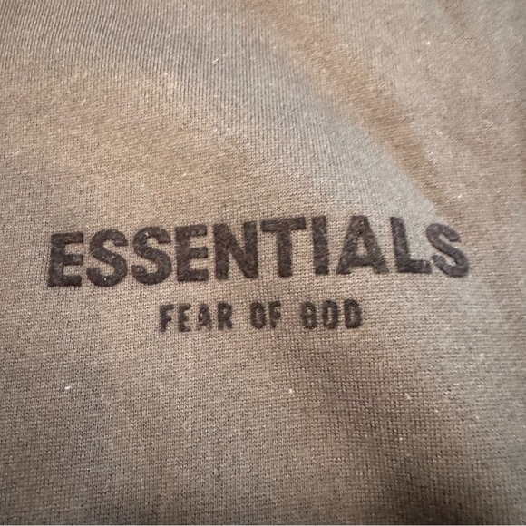 ESSENTIALS Fear of God Men’s XL Hoodie Stretch Limo Black NEW W/ Tags. - Picture 2 of 10